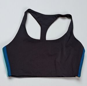 NWT Spiritual Gangster Black/Blue Infinity Longline Sports Bra Sz Medium